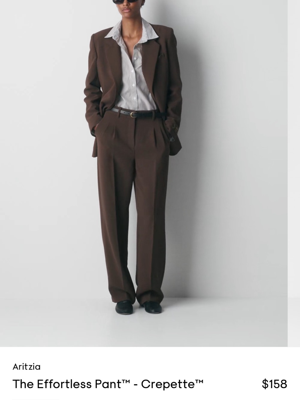 Wilfred Effortless Pant - Brown